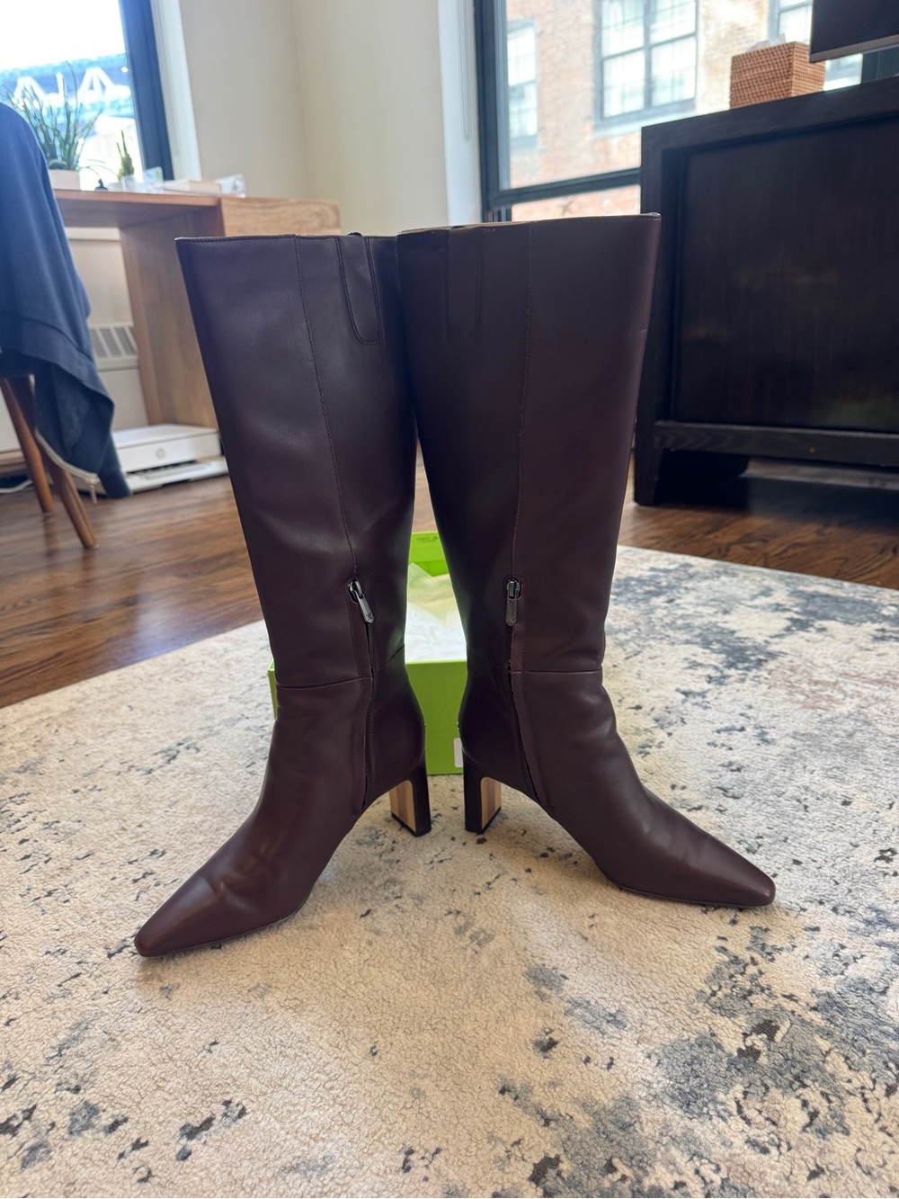 Sam Edelman Sylvia Knee High Boot Spiced Pecan - Picture 6 of 12